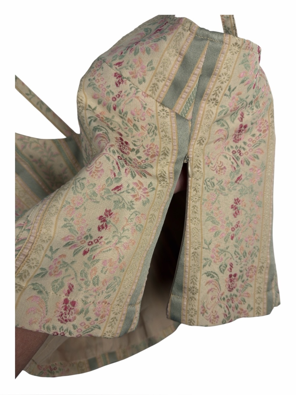Jeanology Collection Vintage Y2K Floral & Stripe Pattern Corset Top Size 10 EUC - Picture 9 of 14